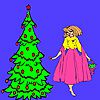 Play Christmas tree and betty coloring