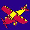 Red  airplane coloring