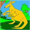 Play kangaroo coloring