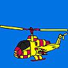 Amazing City helicopter coloring