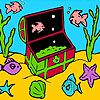 Little fishes in the box coloring