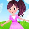 Play Active girl in spring